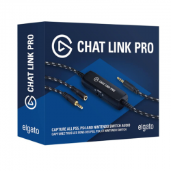 Elgato Chat Link Pro – Audio Adapter, for PS5, PS4, Nintendo Switch, Capture Voice Chat, Gameplay Sound, Extra Long Cable
